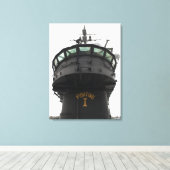 Uitzicht van het voorste gedeelte van de bovenbouw canvas afdruk (Insitu (Houten vloer))