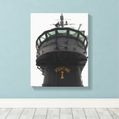 Uitzicht van het voorste gedeelte van de bovenbouw canvas afdruk (Insitu (Houten vloer))