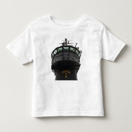 Uitzicht van het voorste gedeelte van de bovenbouw kinder shirts (Voorkant)