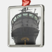 Uitzicht van het voorste gedeelte van de bovenbouw metalen ornament (Links)