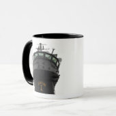 Uitzicht van het voorste gedeelte van de bovenbouw mok (Voorkant links)