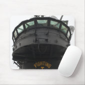 Uitzicht van het voorste gedeelte van de bovenbouw muismat (Met muis)