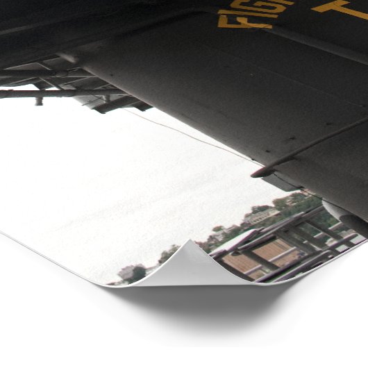 Uitzicht van het voorste gedeelte van de bovenbouw poster (Hoek)