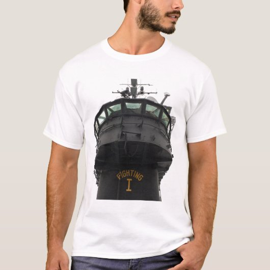 Uitzicht van het voorste gedeelte van de bovenbouw t-shirt (Voorkant)
