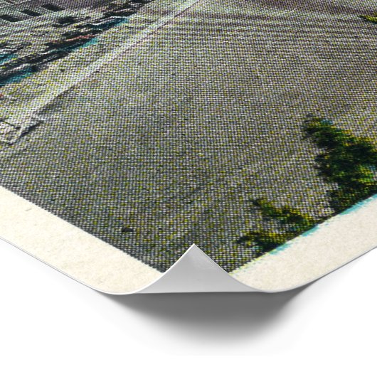 Uitzicht van het WA State College Gym en Poster (Hoek)