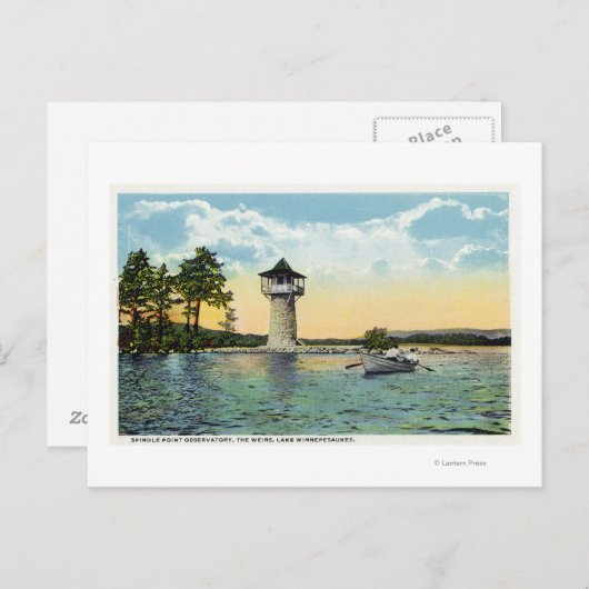 Uitzicht van het waarnemingscentrum voor het spoel briefkaart (Voorkant / Achterkant)