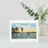 Uitzicht van het waarnemingscentrum voor het spoel briefkaart (Staand voorkant)