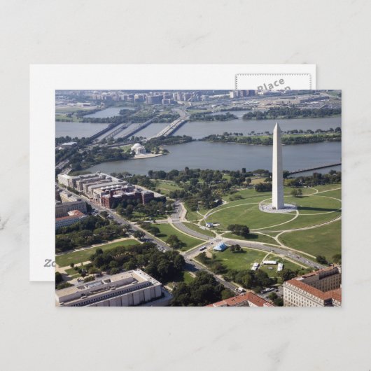 Uitzicht van het Washington Monument Briefkaart (Voorkant / Achterkant)