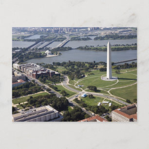 Uitzicht van het Washington Monument Briefkaart