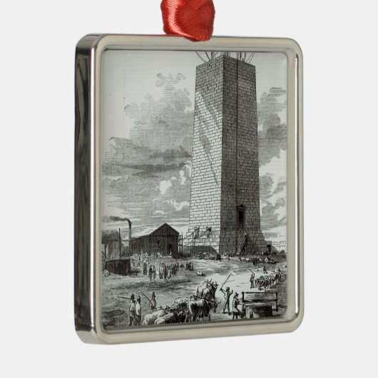 Uitzicht van het Washington Monument Metalen Ornament (Rechts)