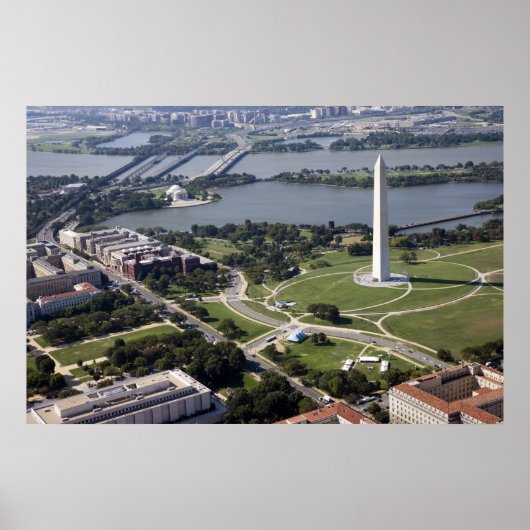 Uitzicht van het Washington Monument Poster (Voorkant)