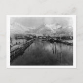 Uitzicht van het waterfront in Valdez, Alaska Foto Briefkaart (Voorkant)