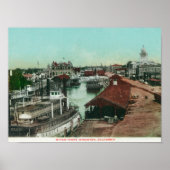 Uitzicht van het WaterfrontStockton, CA Poster (Voorkant)