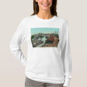 Uitzicht van het WaterfrontStockton, CA T-shirt (Voorkant)