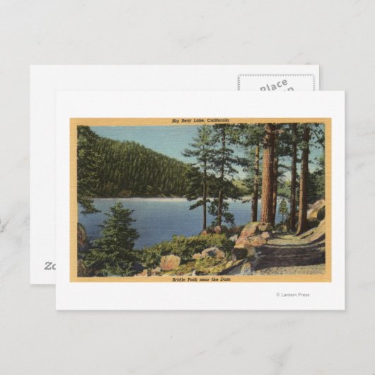 Uitzicht van het Weg van de Brigade dichtbij de Da Briefkaart (Voorkant / Achterkant)