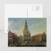 Uitzicht van het Weighhouse en de Kaas Markt Briefkaart (Voorkant / Achterkant)