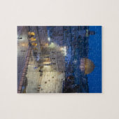 Uitzicht van het Westerne Wall Plaza, laat in de a Legpuzzel (Horizontaal)