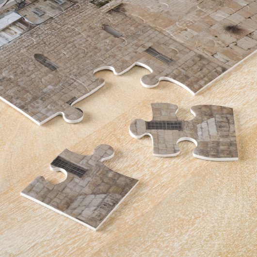 Uitzicht van het Westerne Wall Plaza, laat in de n Legpuzzel (Zijkant)