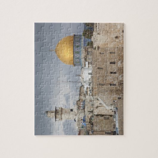 Uitzicht van het Westerne Wall Plaza, laat in de n Legpuzzel (Verticaal)