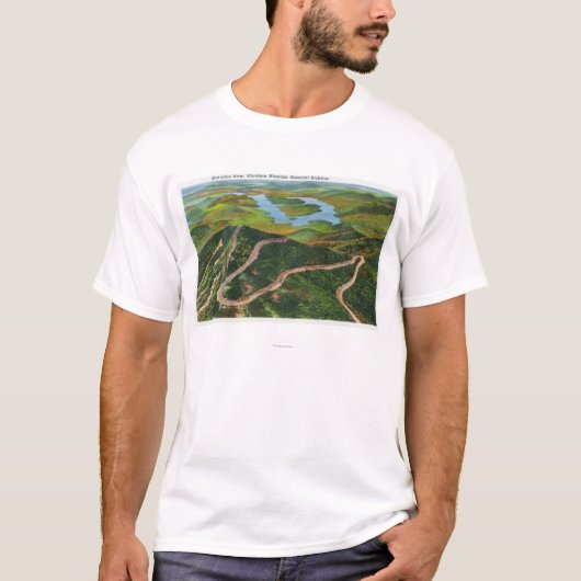 Uitzicht van het Whiteface Mt Memorial Hwy T-shirt (Voorkant)