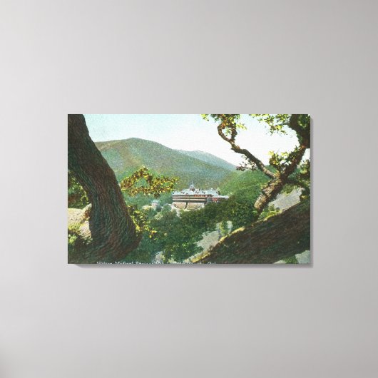 Uitzicht van het Witter Medical Springs Hotel Canvas Afdruk (Voorkant)