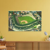 Uitzicht van het Wrigley-veld # 2Chicago, IL Canvas Afdruk (Insitu (Woonkamer))