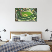 Uitzicht van het Wrigley-veld # 2Chicago, IL Canvas Afdruk (Insitu (Slaapkamer))