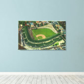 Uitzicht van het Wrigley-veld # 2Chicago, IL Canvas Afdruk (Insitu (Houten vloer))