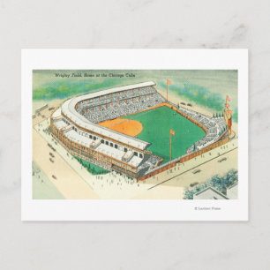 Uitzicht van het Wrigley-veld # 3Chicago, IL Briefkaart