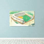 Uitzicht van het Wrigley-veld # 3Chicago, IL Canvas Afdruk (Insitu (Houten vloer))