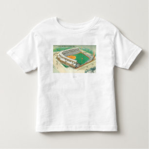Uitzicht van het Wrigley-veld # 3Chicago, IL Kinder Shirts