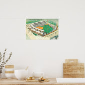 Uitzicht van het Wrigley-veld # 3Chicago, IL Poster (Keuken)