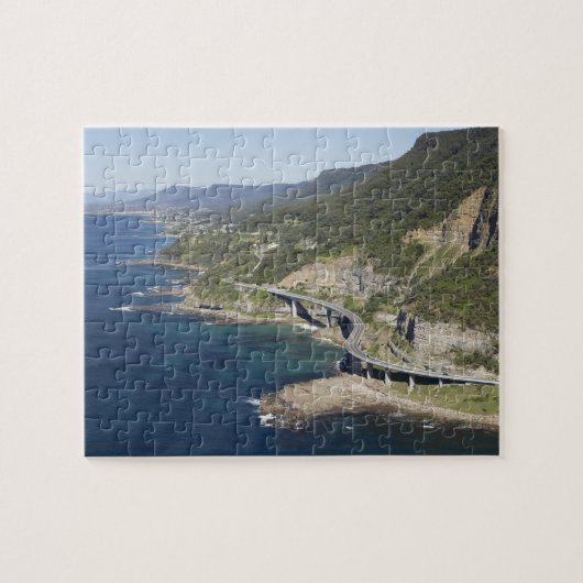 Uitzicht van het Zee Cliff Bridge bij Wollongong,  Legpuzzel (Horizontaal)