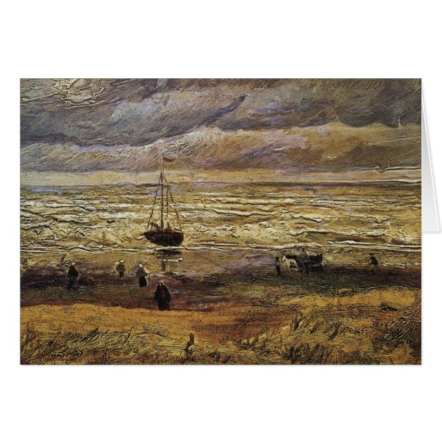 Uitzicht van het Zee in Scheveningen door van Gogh (Voorkant Horizontaal)