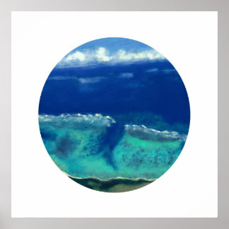 Uitzicht van het Zee Okinawa (Zen Circle) Poster