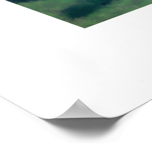 Uitzicht van het Zee Okinawa (Zen Square) Poster (Hoek)