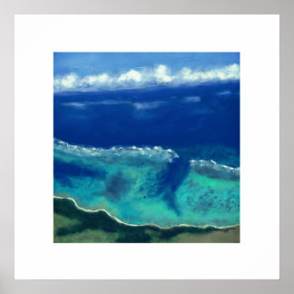 Uitzicht van het Zee Okinawa (Zen Square) Poster