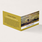 Uitzicht van het Zee te Scheveningen, Antiek hande Visitekaartje (Buitenkant)