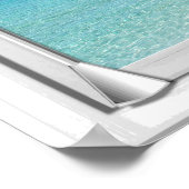 Uitzicht van het Zee van de pier van de boomgaard  Poster (Hoek)