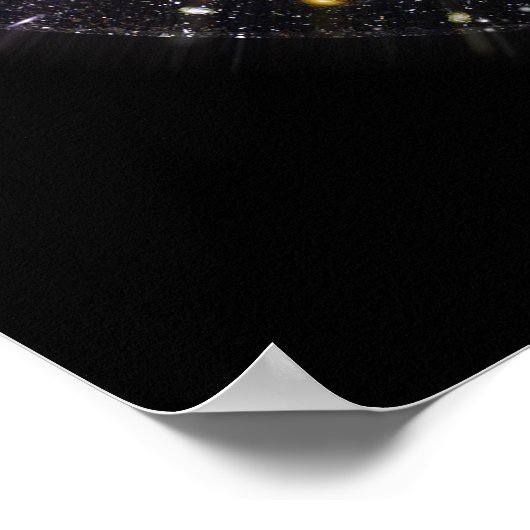 Uitzicht van het zonnestelsel poster (Hoek)