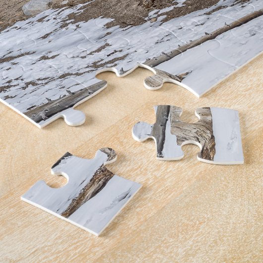 Uitzicht van het zoogmotgebergte van het Hoefijzer Legpuzzel (Zijkant)