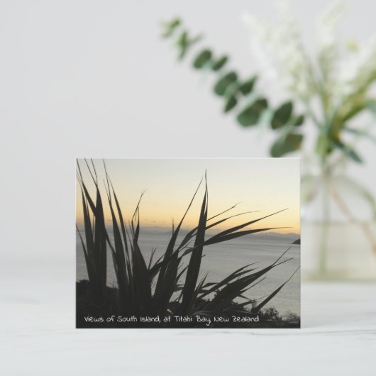 Uitzicht van het Zuid-insulaire briefkaart (Staand voorkant)