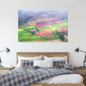 Uitzicht van het zuidelijk deel van Engeland gepla Canvas Afdruk (Insitu (Slaapkamer))