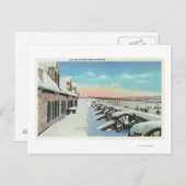 Uitzicht van het zuidelijke platform in de winter briefkaart (Voorkant / Achterkant)