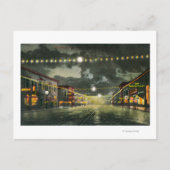 Uitzicht van Hewitt Avenue te Night Briefkaart (Voorkant)