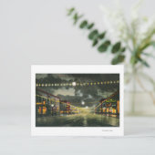 Uitzicht van Hewitt Avenue te Night Briefkaart (Staand voorkant)