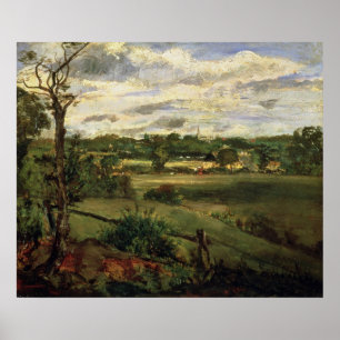 Uitzicht van Highgate van Hampstead Heath, c.1834 Poster