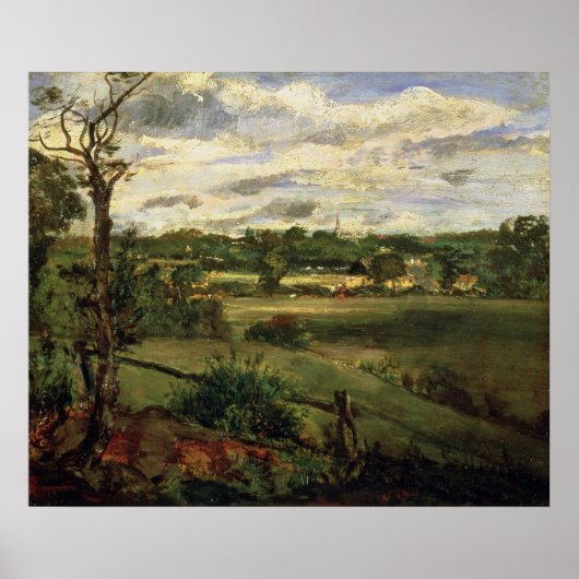 Uitzicht van Highgate van Hampstead Heath, c.1834 Poster (Voorkant)