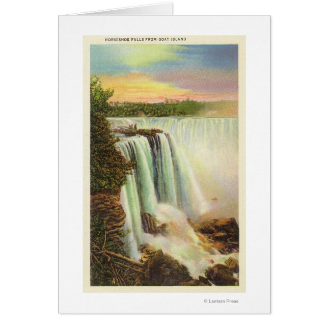 Uitzicht van Hoefijzer Herfsten van geiteneiland (Voorkant)