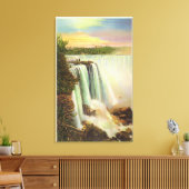 Uitzicht van Hoefijzer Herfsten van geiteneiland Canvas Afdruk (Insitu (Woonkamer))